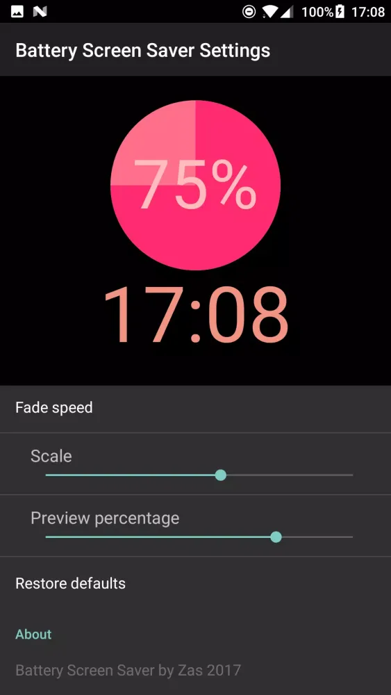 Battery Screen Saver स्क्रीनशॉट