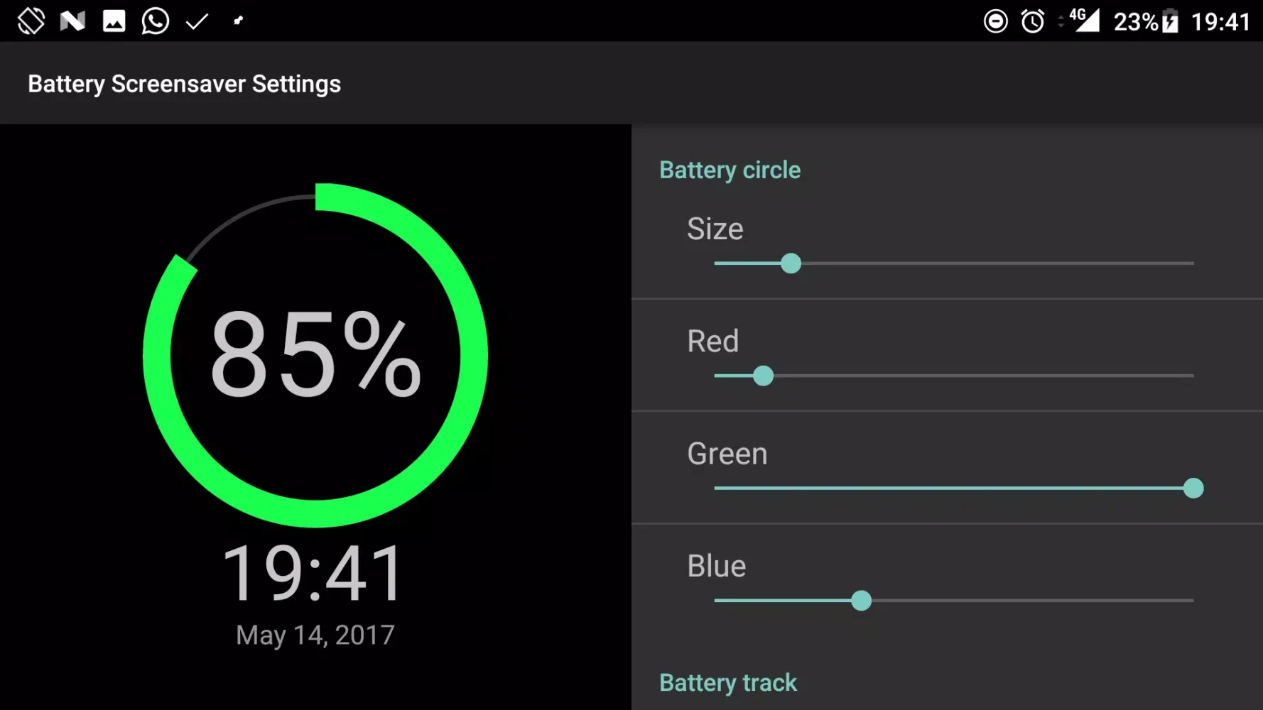 Battery Screen Saver स्क्रीनशॉट