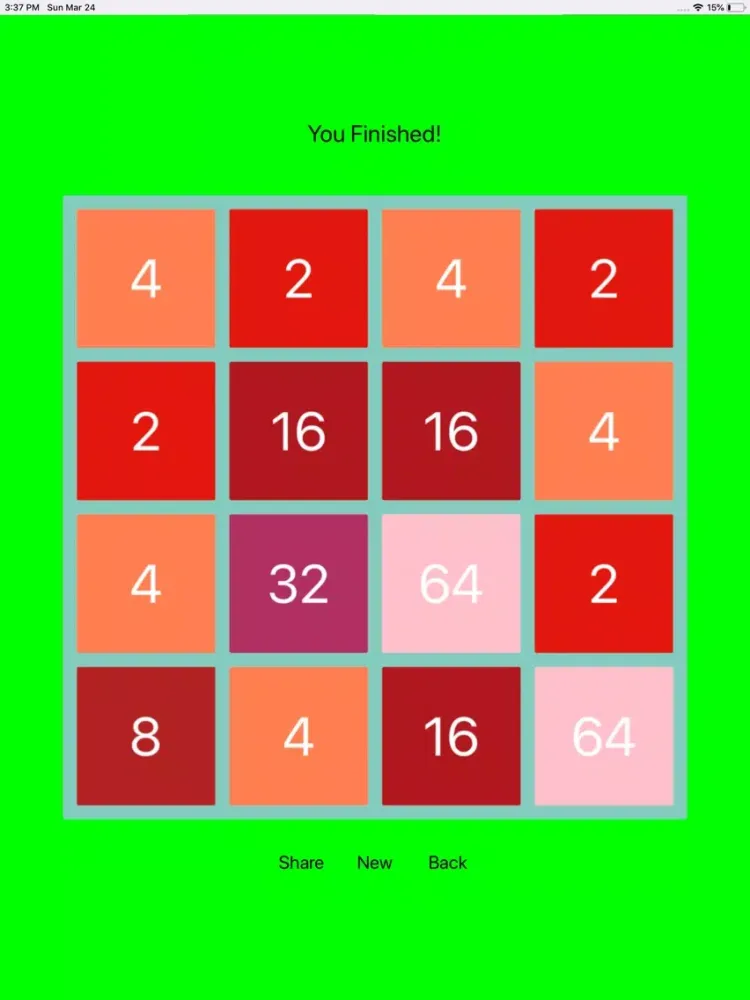 Screenshot di 2048 Number Fusion iPad 