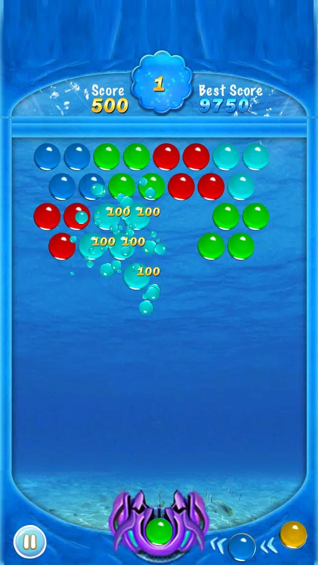 ภาพหน้าจอของ Sea Bubble - 深海打泡泡