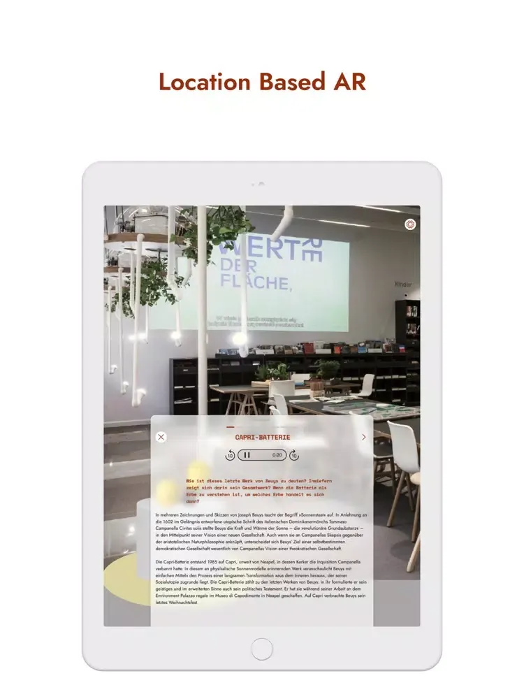 Screenshot di Beuys Verstehen AR iPad 