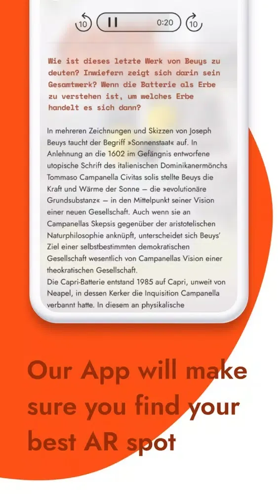 Screenshot di Beuys Verstehen AR