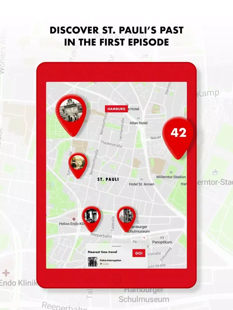 MOPO AR - Time travel Hamburg iPad  Screenshots