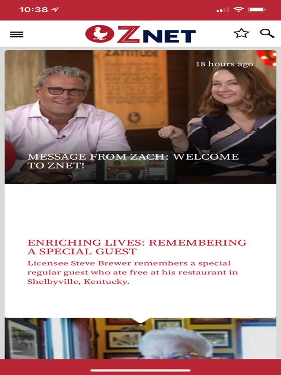 Captures d'écran de Zaxby's Znet iPad 