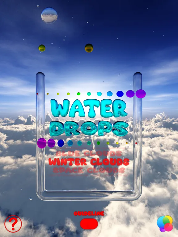 Water Drops Game iPad  스크린샷