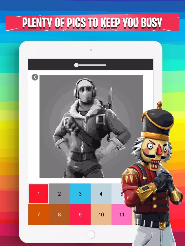 Capturas de tela do Color by Number for Fortnite iPad 