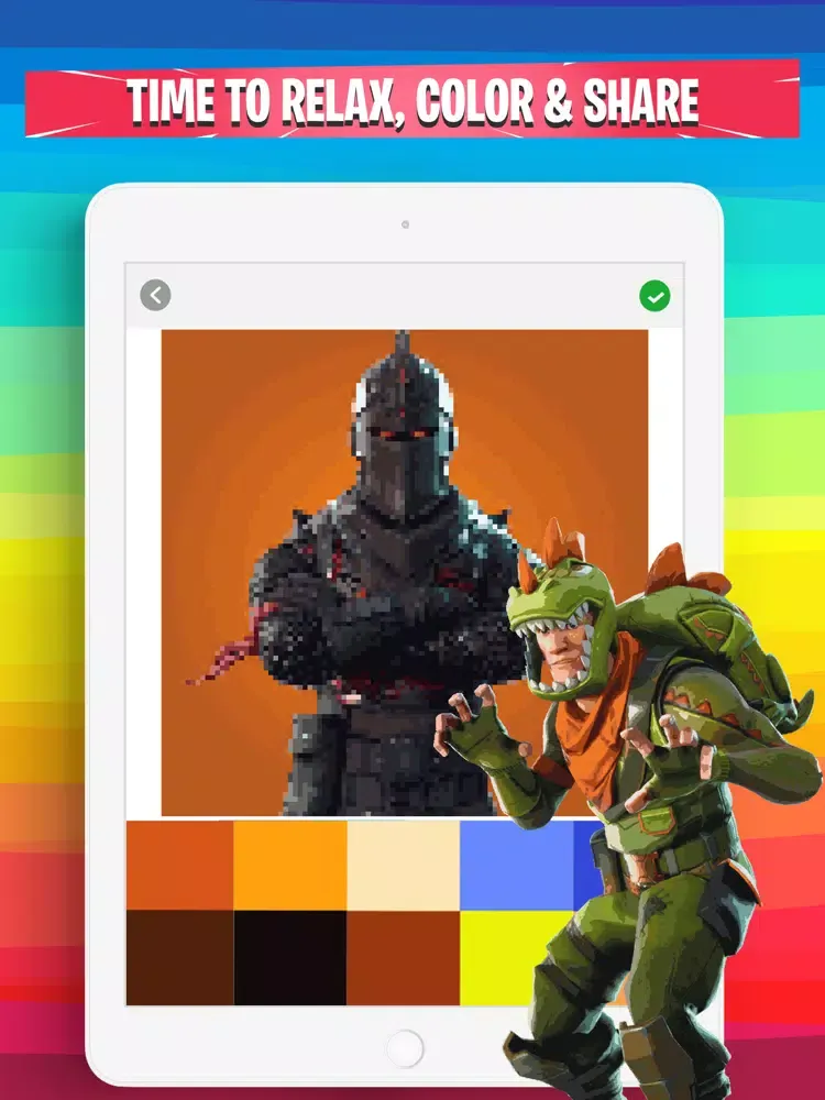 Capturas de tela do Color by Number for Fortnite iPad 