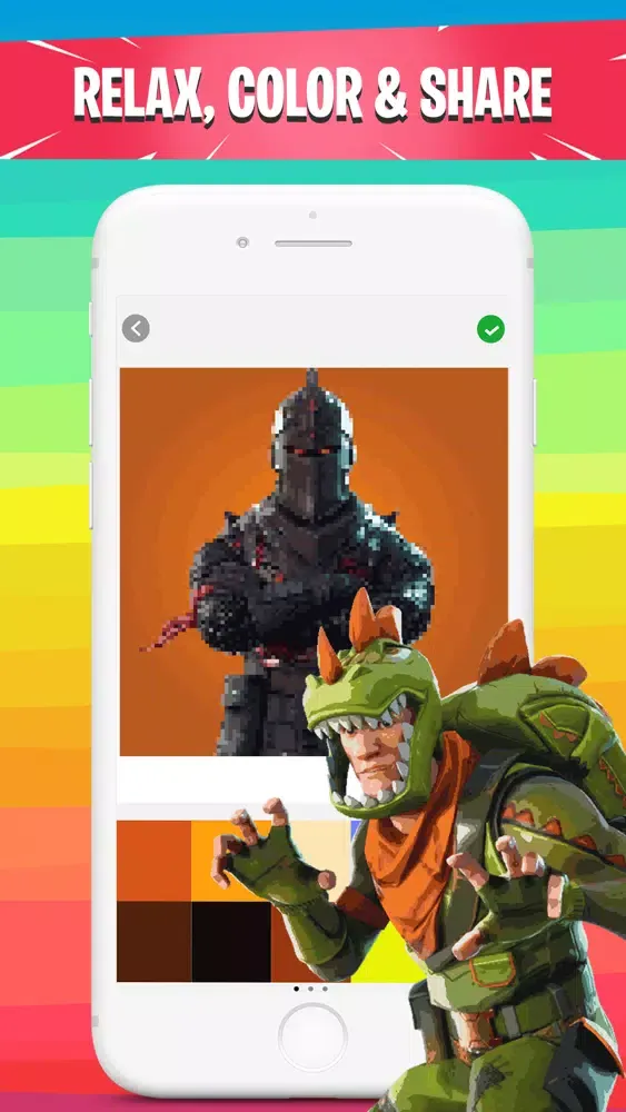 Capturas de tela do Color by Number for Fortnite