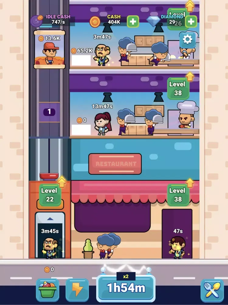 Idle Restaurant Tycoon iPad  Screenshots