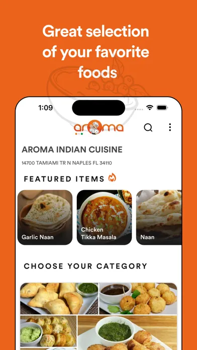 AROMA INDIAN CUISINE スクリーンショット