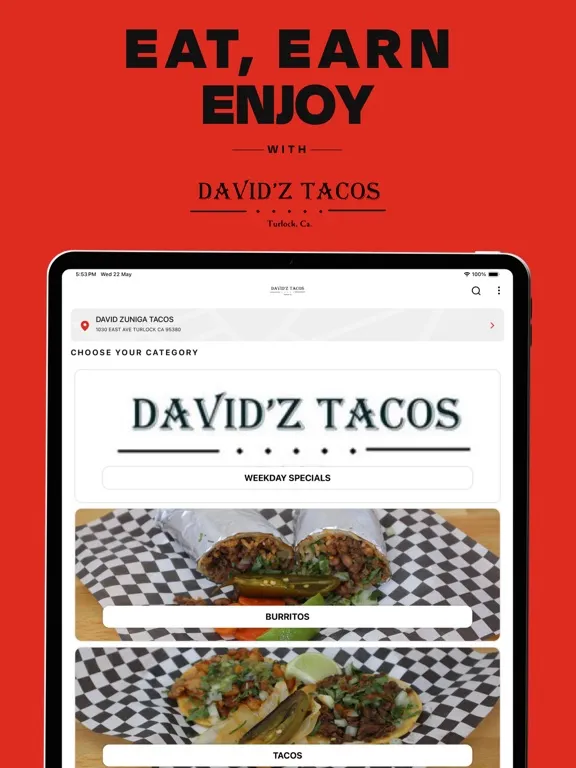 DAVID'Z TACOS iPad  Screenshots