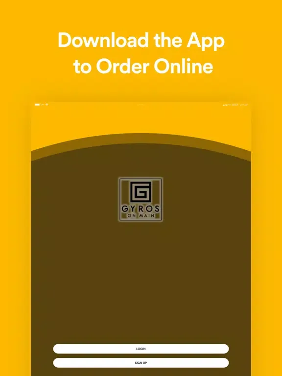 Gyros On Main Restaurant iPad  سکرین شاٹس
