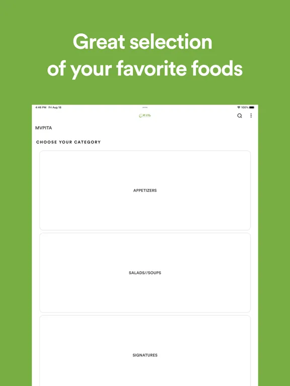 صور MVPITA MEDITERRANEAN GRILL iPad 