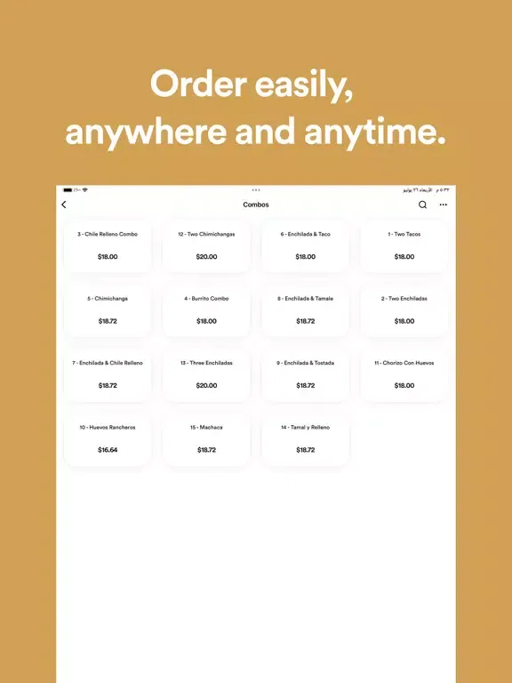 Patrona Cantina & Grill iPad  Screenshots