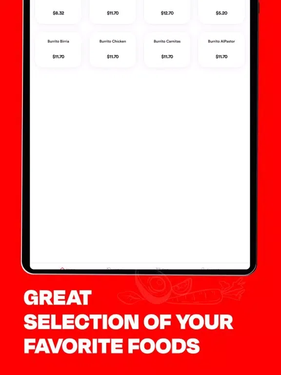 Phantom’s Food Truck Ordering iPad  Screenshots