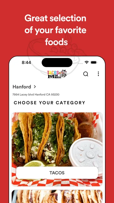 Captures d'écran de Tacos San Marcos