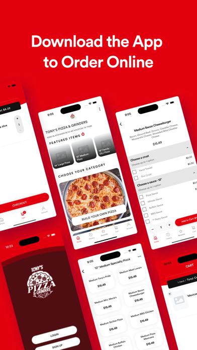 Tangkapan layar TONYS PIZZA & GRINDERS