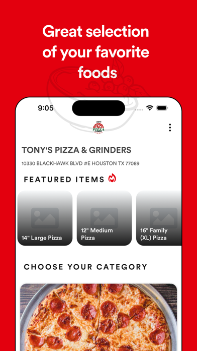 Tangkapan layar TONYS PIZZA & GRINDERS