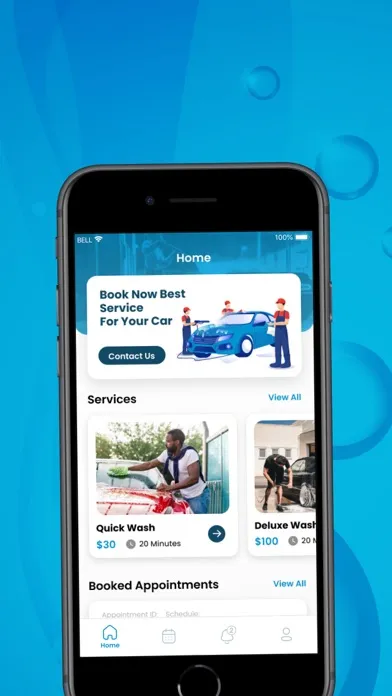 Uber Wash App سکرین شاٹس