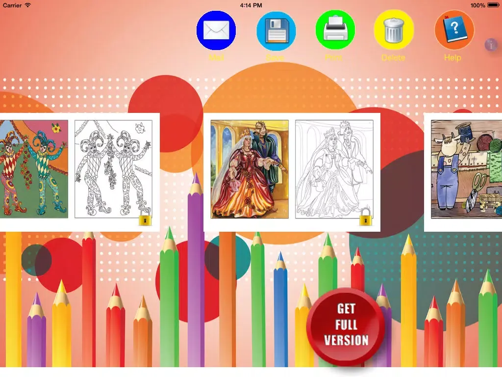 Captures d'écran de Coloring Book for kids - fairy tales iPad 