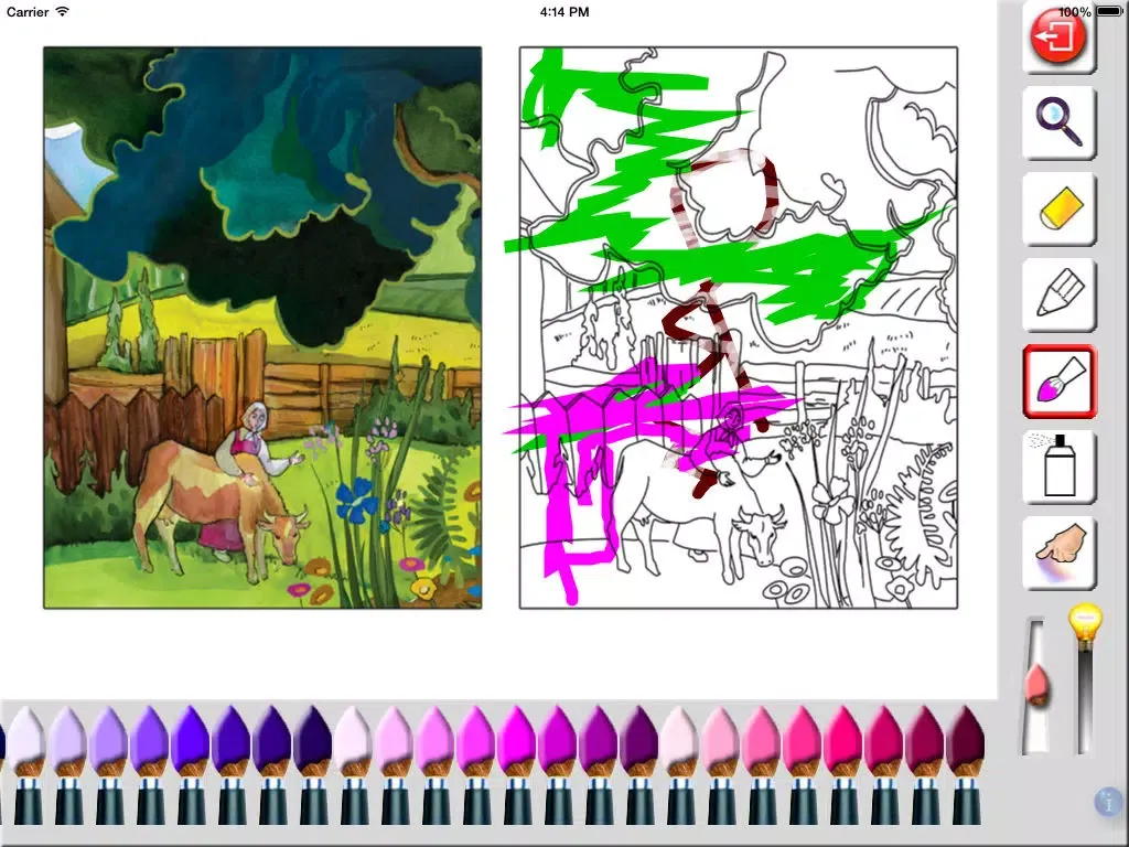 Captures d'écran de Coloring Book for kids - fairy tales iPad 