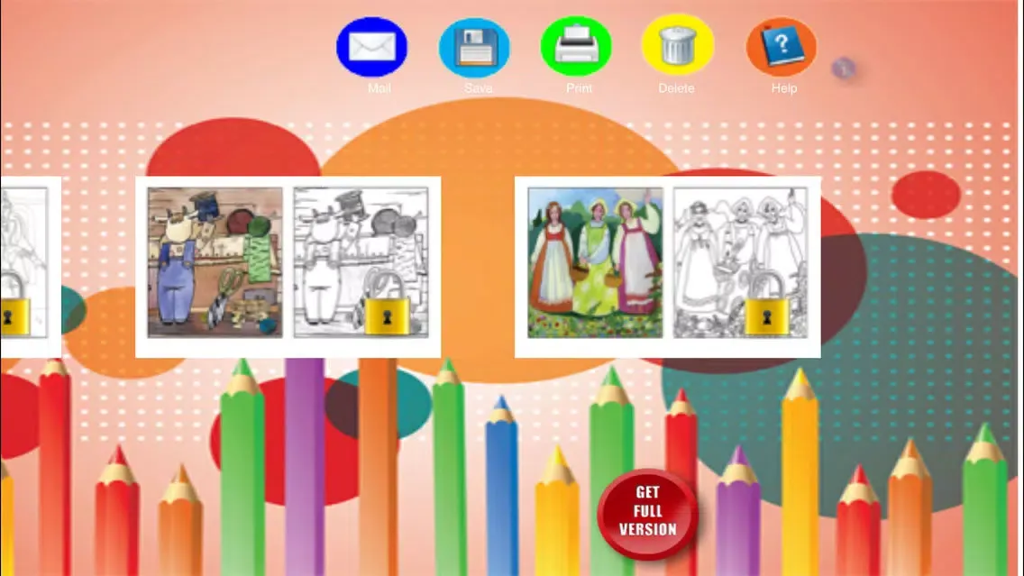 Captures d'écran de Coloring Book for kids - fairy tales