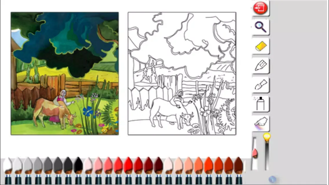 Captures d'écran de Coloring Book for kids - fairy tales
