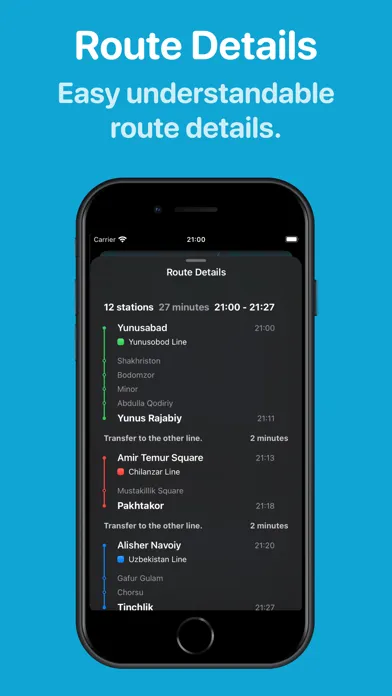 Capturas de pantalla de Tashkent Metro