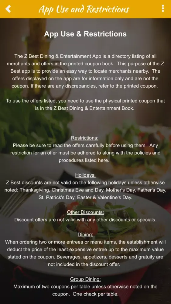 Z Best Dining and Ent. 스크린샷