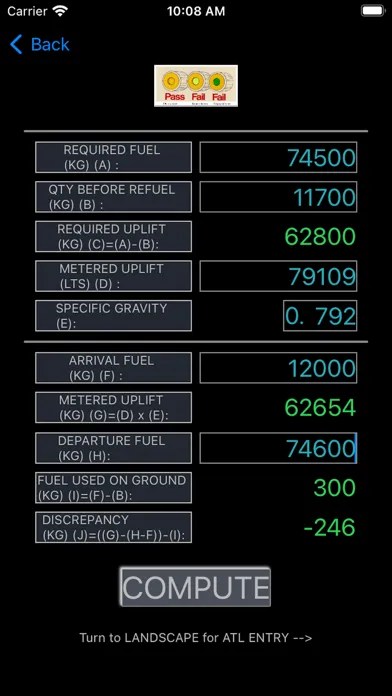 تصاویر ATL Jet Fuel Calculation