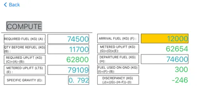 تصاویر ATL Jet Fuel Calculation