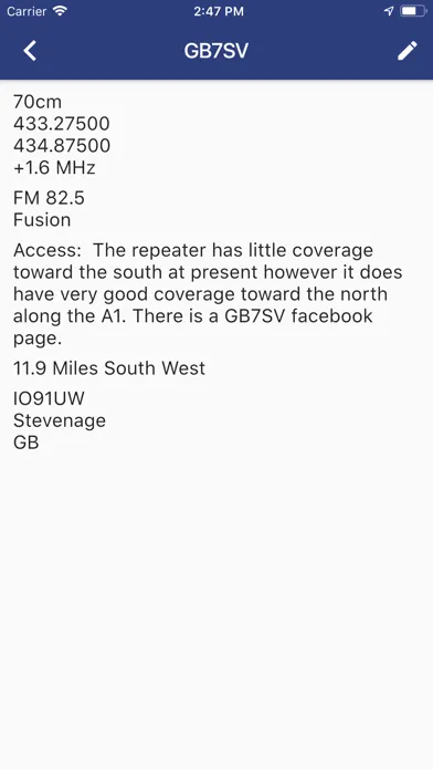 RepeaterBook Screenshots