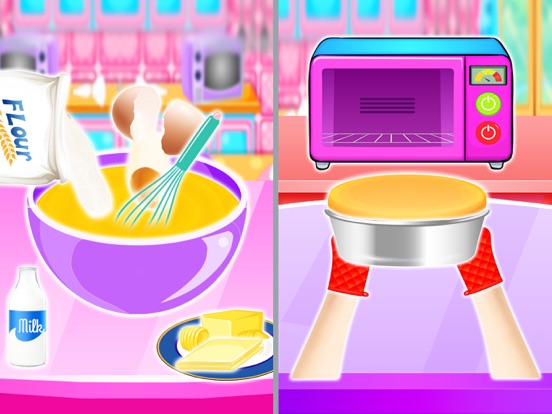 Sweet Cream Cake Maker Games iPad 应用截图