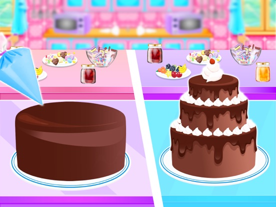 Sweet Cream Cake Maker Games iPad 应用截图
