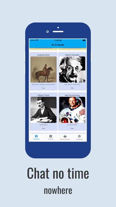 Capturas de tela do AI Friend Chat:Character,Photo