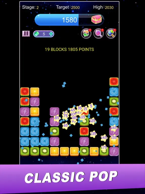 Capturas de tela do Fruit Pop Blast iPad 