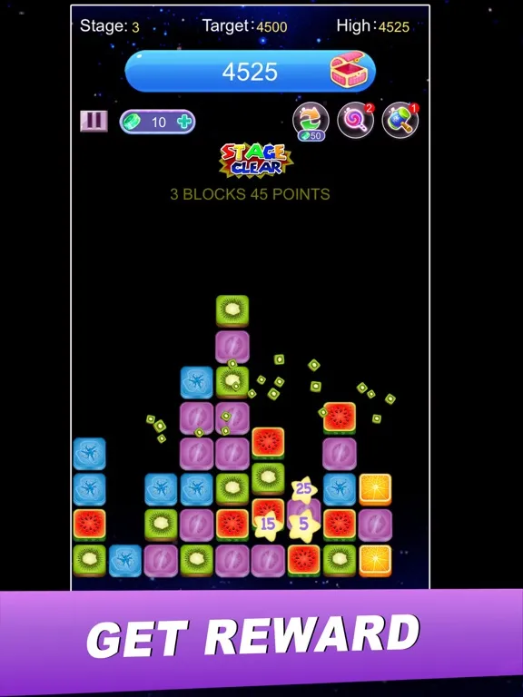 Capturas de tela do Fruit Pop Blast iPad 