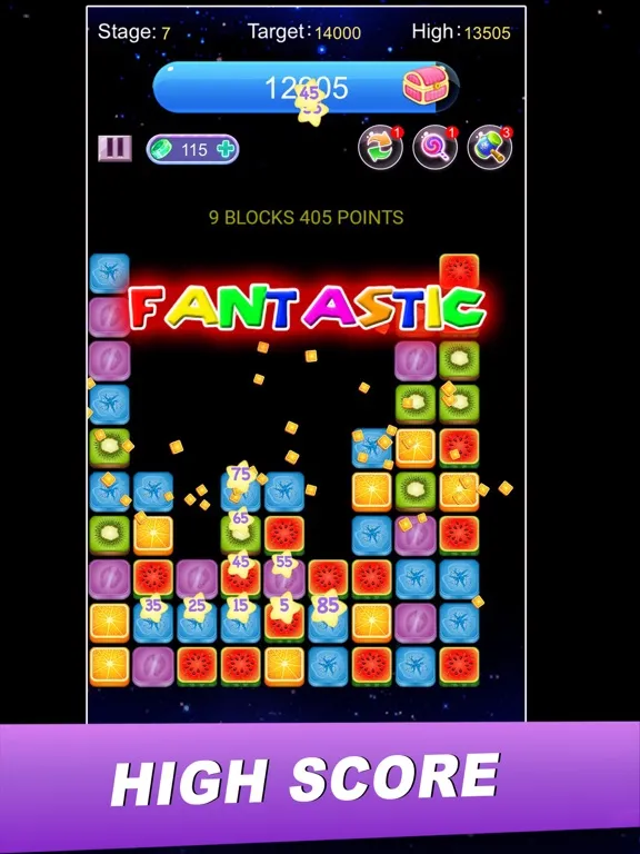 Capturas de tela do Fruit Pop Blast iPad 