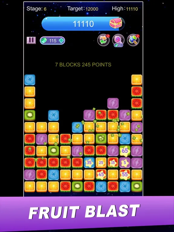 Capturas de tela do Fruit Pop Blast iPad 