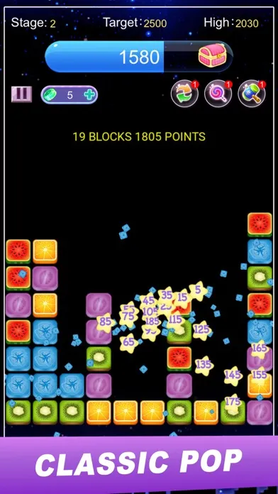 Capturas de tela do Fruit Pop Blast