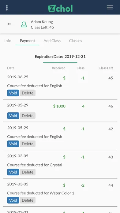 Скриншоты Zchol School Management System