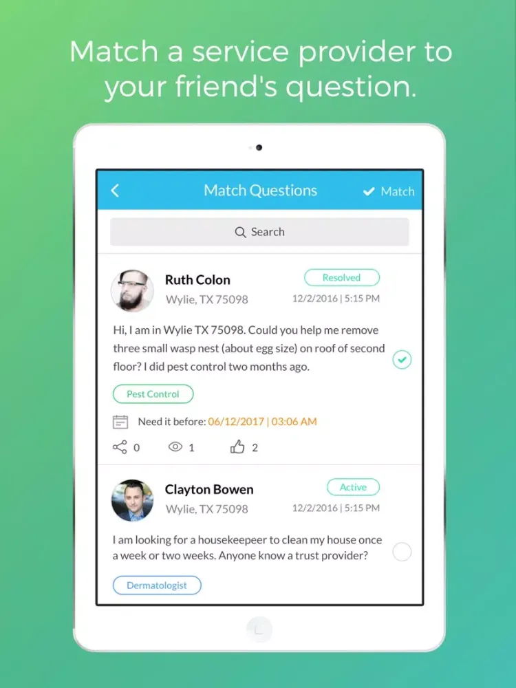 Capturas de tela do iKag iPad