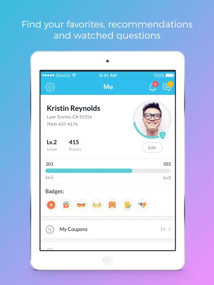 Capturas de tela do iKag iPad