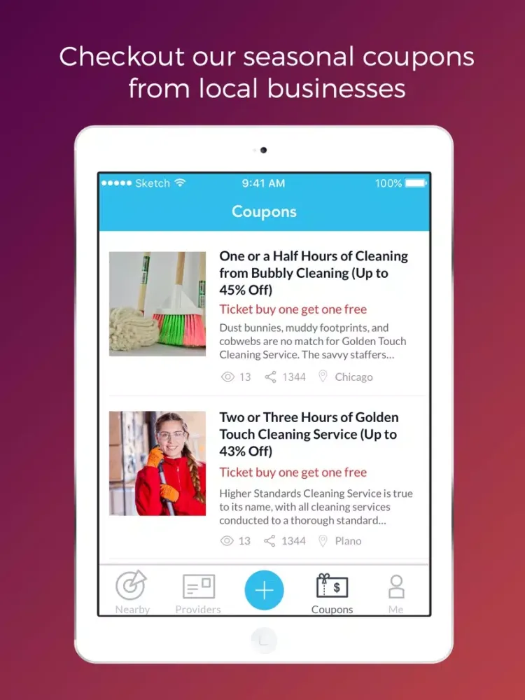 Capturas de tela do iKag iPad