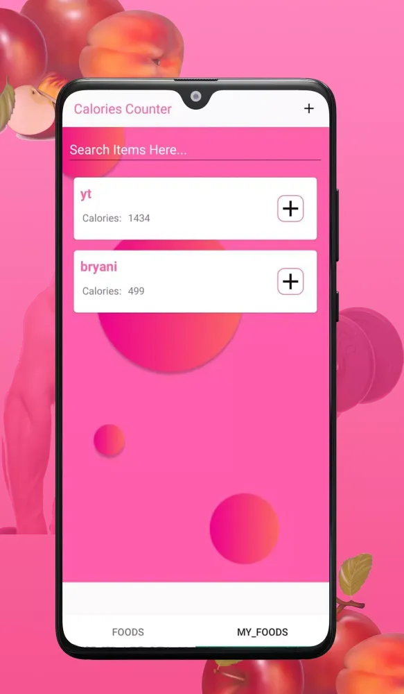 Скриншоты Calorie Counter app