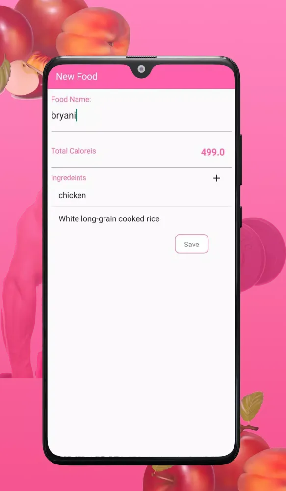 Скриншоты Calorie Counter app