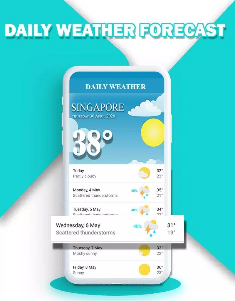 Live Weather Forecast Screenshots