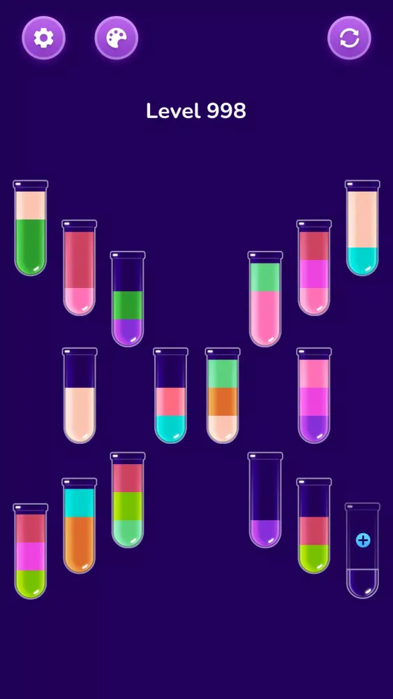 Capturas de tela do Water Sort