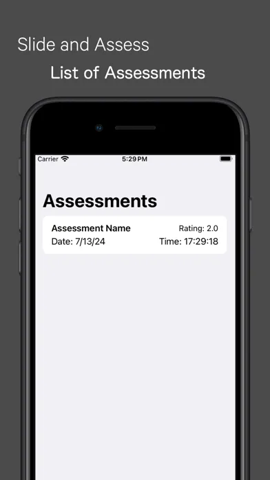 Slide and Assess Ekran Görüntüleri
