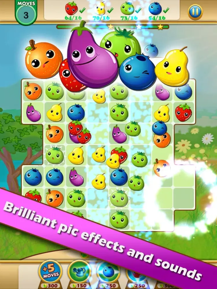 Fruit Heroes - matching 3 game iPad  Ekran Görüntüleri